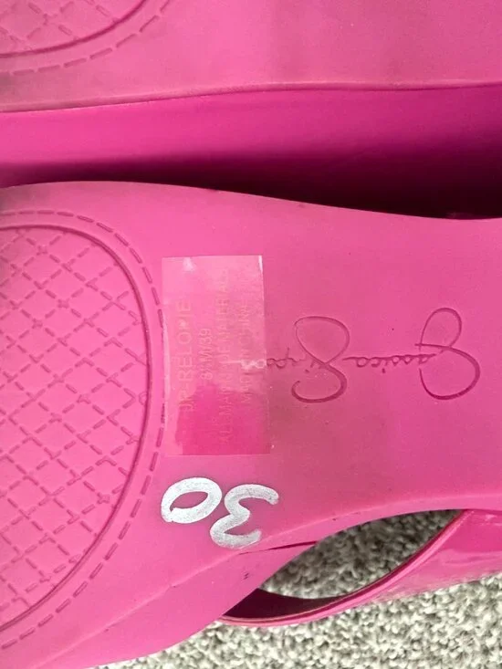 Jessica Simpson Pink Platform Thong Sandals Chunky Y2K Style Size 8 - Picture 8 of 9